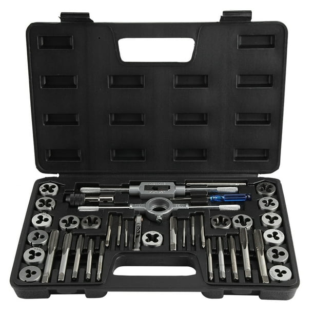40pcs Metric Screw Nut Tap Die Set Wrenches Thread Gauge Heavy Duty Hand Tools 40pcs Metric Screw Nut Tap Die Set Wrenches Thread Gauge Heavy Duty Hand Tools